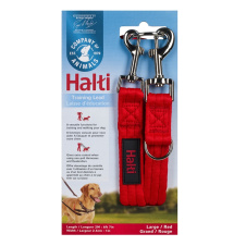 COA Поводок-перестежка для собак "HALTI Training Lead", красный, 200х2.5см (14340A)