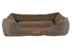 SCRUFFS Лежак для животных с бортиками "Windsor", коричневый, 90х70х26см (Великобритания)!