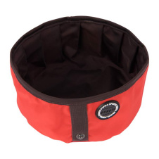 PUPPIA Миска для собак складная, круглая, оранжевая, 15.5х9см (Южная Корея)!