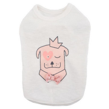 PINKAHOLIC Футболка для собак "Royal Pups", слоновая кость, L (Южная Корея)!