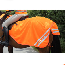 SHIRES EQUI-FLECTOR Полупопона светоотражающая для лошади "Waterproof Exercise", 150см, оранжевый (В