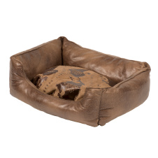 DUVO+ Лежак для собак с бортиками "Explorer Bed", коричневый, 55х45см (Бельгия)!