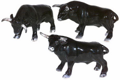 KLIMA Бык, черный, 7см (Франция)