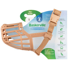COA Намордник для собак "Baskerville Classic Muzzle", Size 1, ТПР, 4х16см (Великобритания)