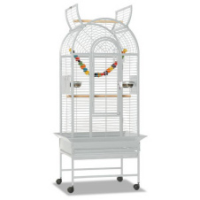 SkyRus Клетка для птиц "Birdcage Haiti Platinum", светло-серый, 86х76х161см 