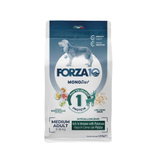 FORZA10 MONODIET Adult Medium Корм сух.олень/картофель д/собак средних пород,склон.к аллергии 1,5кг