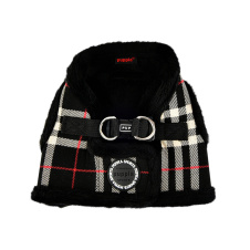 PUPPIA Шлейка для собак утепленная на липучке "Dean Harness B", черная, L (Южная Корея)!