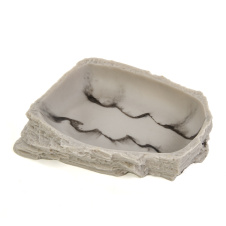 EXOPRIMA Кормушка-поилка для рептилий "Granite", 18.5х15.5х5см