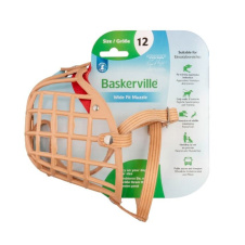 COA Намордник для собак "Baskerville Wide Fit", Size 12, ТПР, 4х36см (Великобритания)