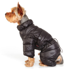 PUPPIA Комбинезон для собак, сверхлегкий "Jumpesuit B", черный, L (Южная Корея)