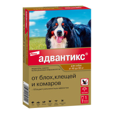 ELANCO ADVANTIX Препарат от клещей,блох д/собак весом от 40 до 60кг 1пип*6мл