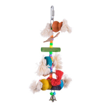 HAPPY BIRD Игрушка для птиц "Блю Ханг", разноцветная, 12х5.5х23см (Германия)