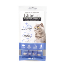 ELITECAT Лакомство для кошек "Мультивитаминное крем-лакомство" тунец, 4х12гр