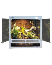 LUCKY REPTILE Террариум "Herp Terrarium" с распашными дверцами, белый, 30х30х30см (Германия)!