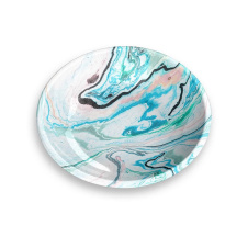 TARHONG Миска для животных "Marble Swirl", мрамор цветной, 13.3х2.8см/180мл