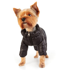PUPPIA Комбинезон для собак, сверхлегкий "Jumpesuit B", черный, S (Южная Корея)