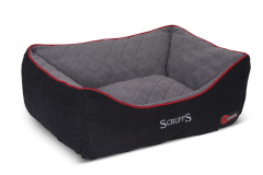 SCRUFFS Лежак для животных с бортиками "Thermal Box Bed", черный, 90х70х21см (Великобритания)