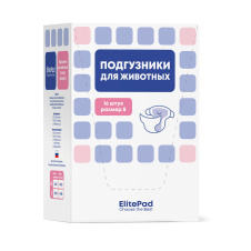 ELITEPAD Подгузники гелевые для животных, S, 16шт/уп 