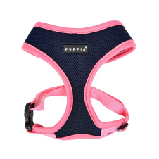 PUPPIA Шлейка для собак дышащая "Soft II", сине-розовая, XL (Южная Корея)