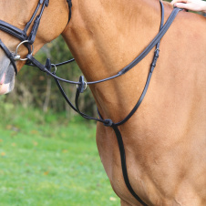 SHIRES Velociti Мартингал для лошади, PONY, чёрный (Великобритания)