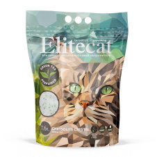 ELITECAT Наполнитель впитывающий силикагель "Chrysolite Green Tea", 7.6л