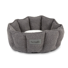 SCRUFFS Лежанка для животных с бортиками "Boucle", тёмно-серая, 45см (Великобритания)