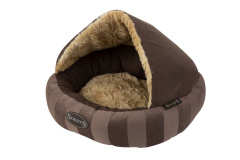 TRAMPS Лежак для кошек с крышей "Aristocat Dome Bed", коричневый, 45х45х30см (Великобритания)