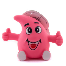 DUVO+ Игрушка для собак латексная "Веселая капля", розовая, 9см (Бельгия)