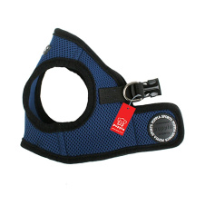 PUPPIA Шлейка для собак "Soft Vest", синяя с чёрной окантовкой, XXL (Южная Корея)