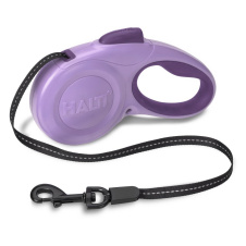 COA Рулетка для собак "HALTI Retractable Lead", лента, сиреневая, L, 5м, до 49кг (Великобритания)!