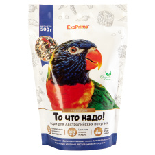 EXOPRIMA То что надо! Корм для Австралийских попугаев, 500г