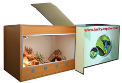 LUCKY REPTILE Террариум "Стартовый комплект для Эублефаров деревянный", бук, 80х50х50см (Германия)!